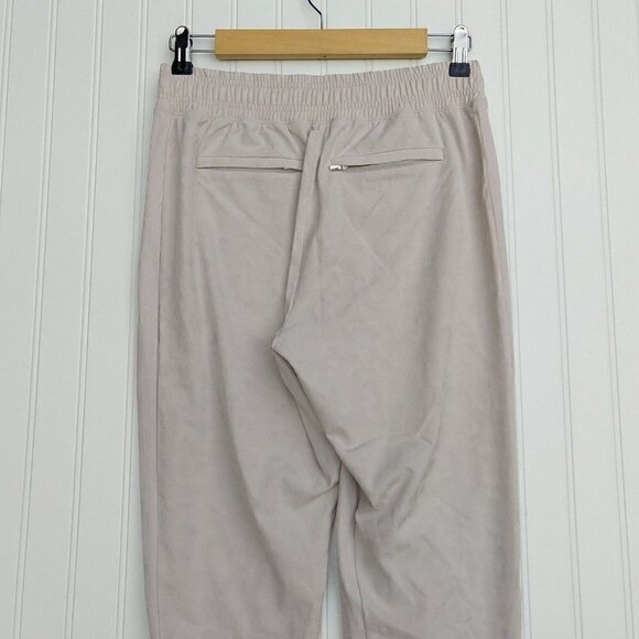 Athleta Brooklyn Textured Jogger Leopard Abalone Size 2 Taupe Ribbed Pants - Picture 9 of 13